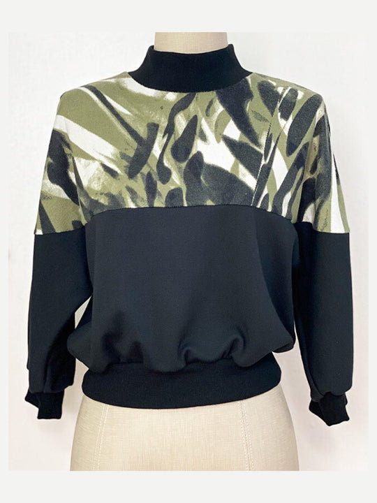 Jungle Print Turtleneck (Size 6)