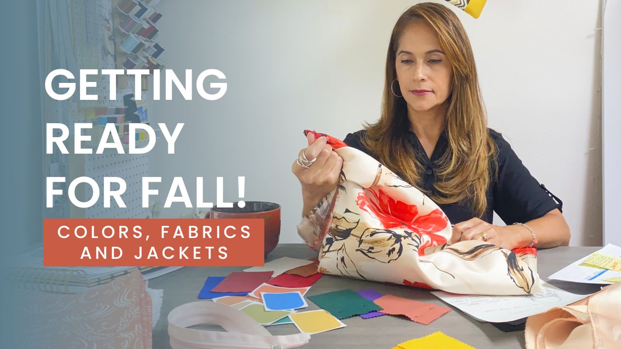 Getting ready for fall with colors, fabrics and jackets.