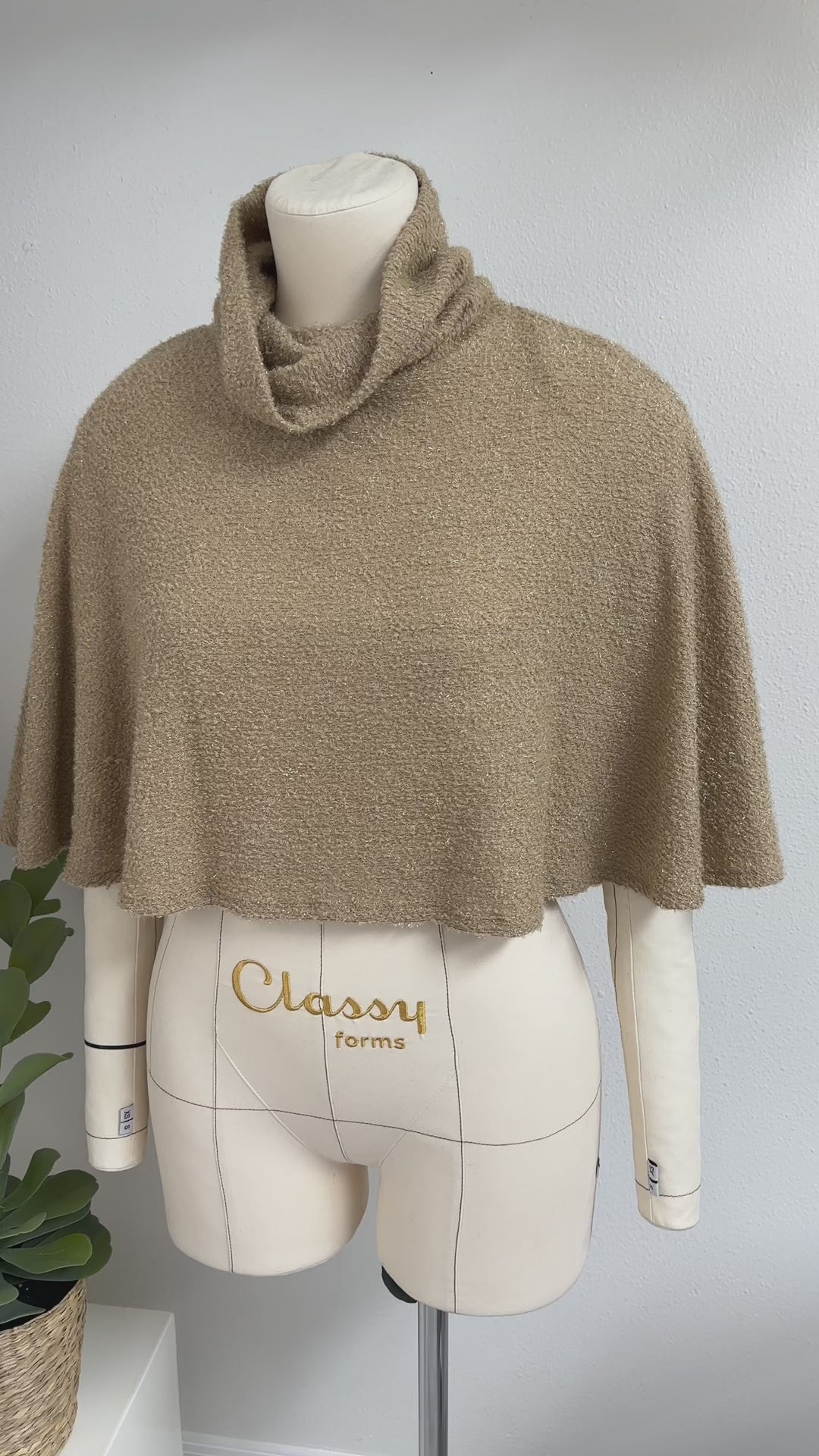 Camel Cozy Capelet